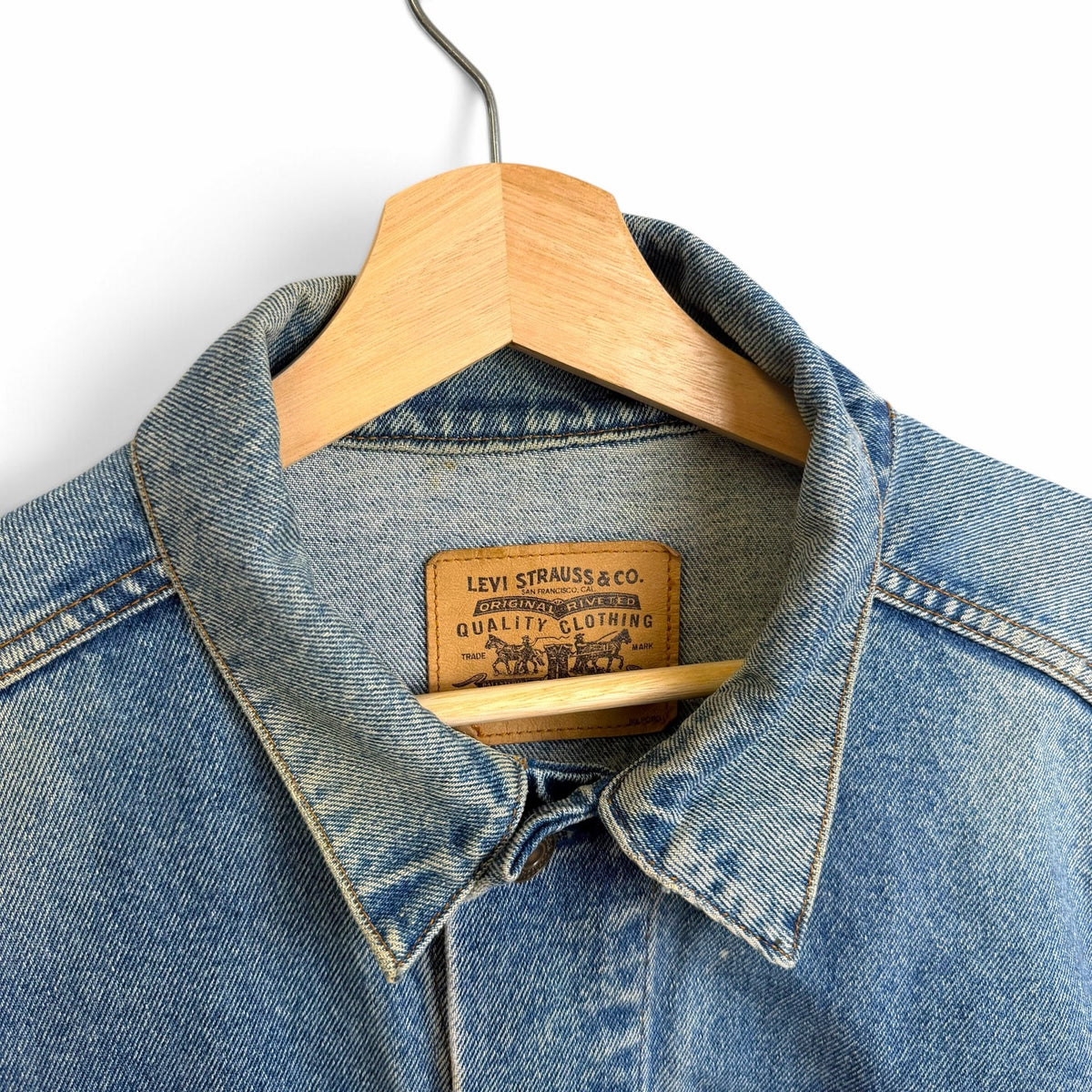 Levi Orange Tab Denim Trucker Jacket L