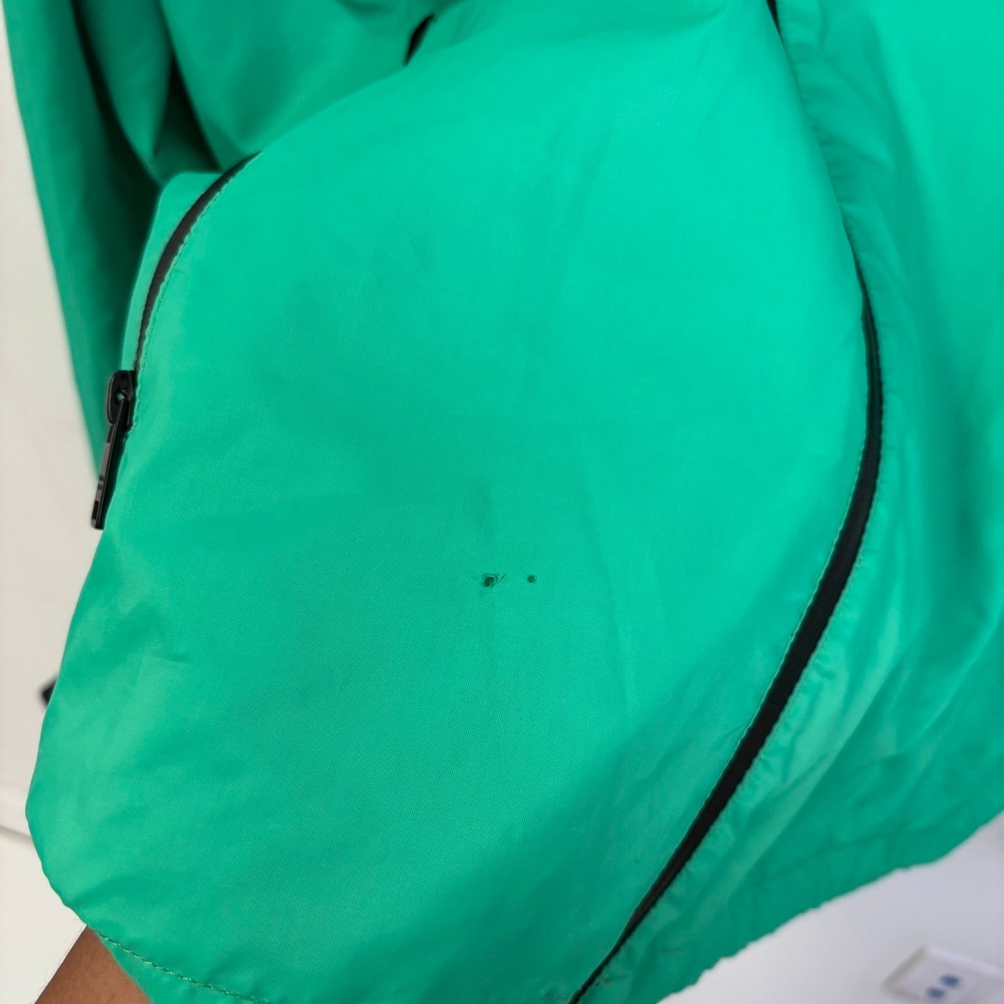 Prada nylon green windbreaker hooded jacket M