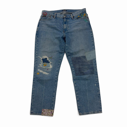 Polo Ralph Lauren Women’s Flower Embroidered Patch Work Jeans 27