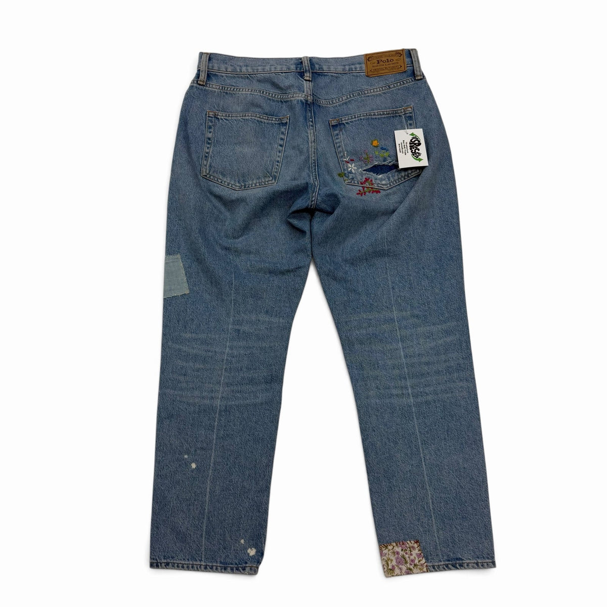Polo Ralph Lauren Women’s Flower Embroidered Patch Work Jeans 27