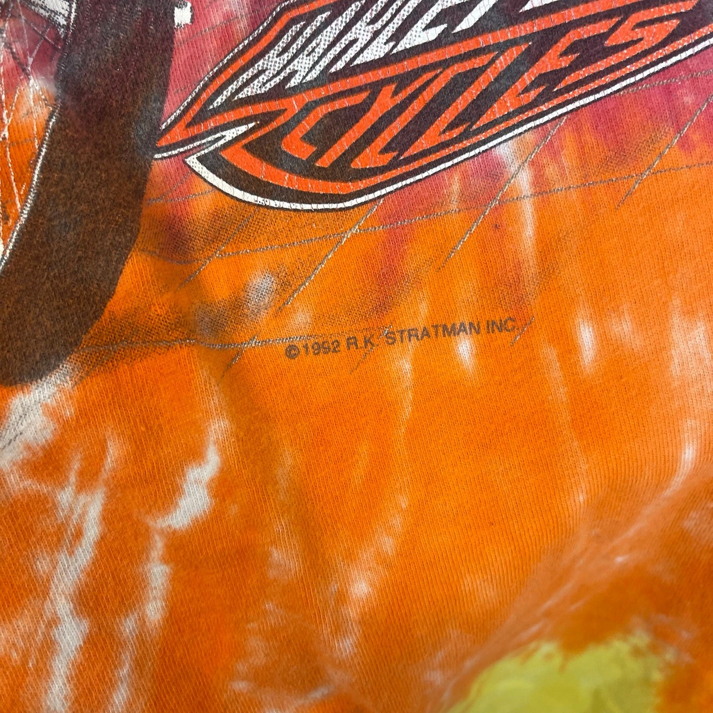 Harley Davidson vintage tye dye biker tee XL