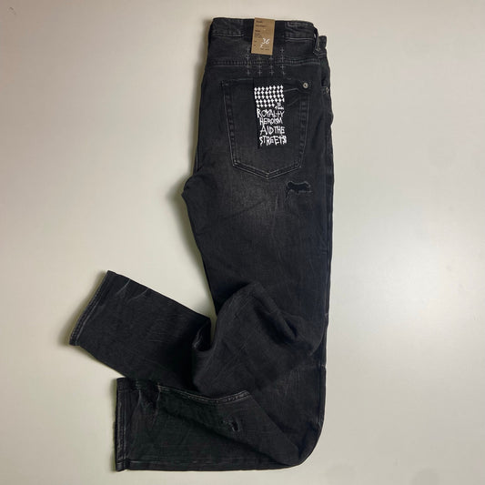 Ksubi black distressed jeans 36 NWT