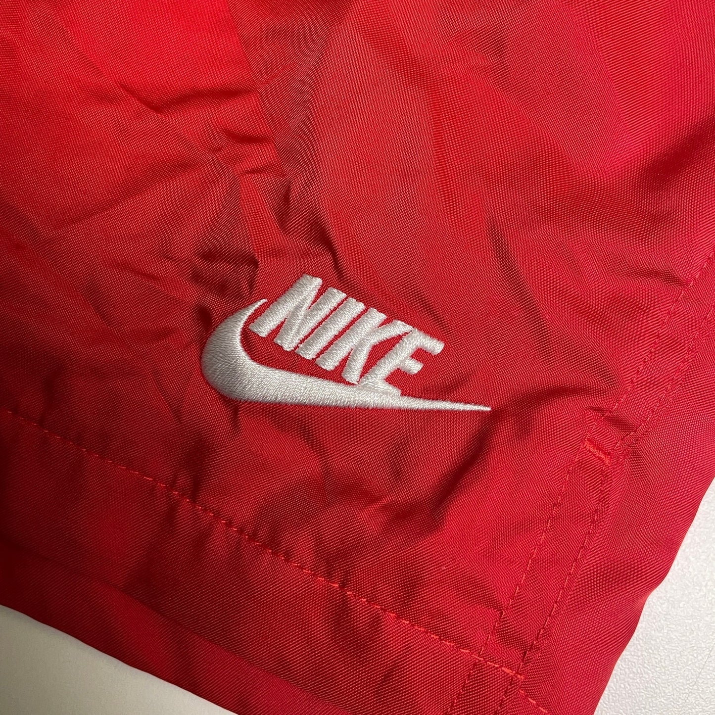 Red nylon Nike athletic shorts XS