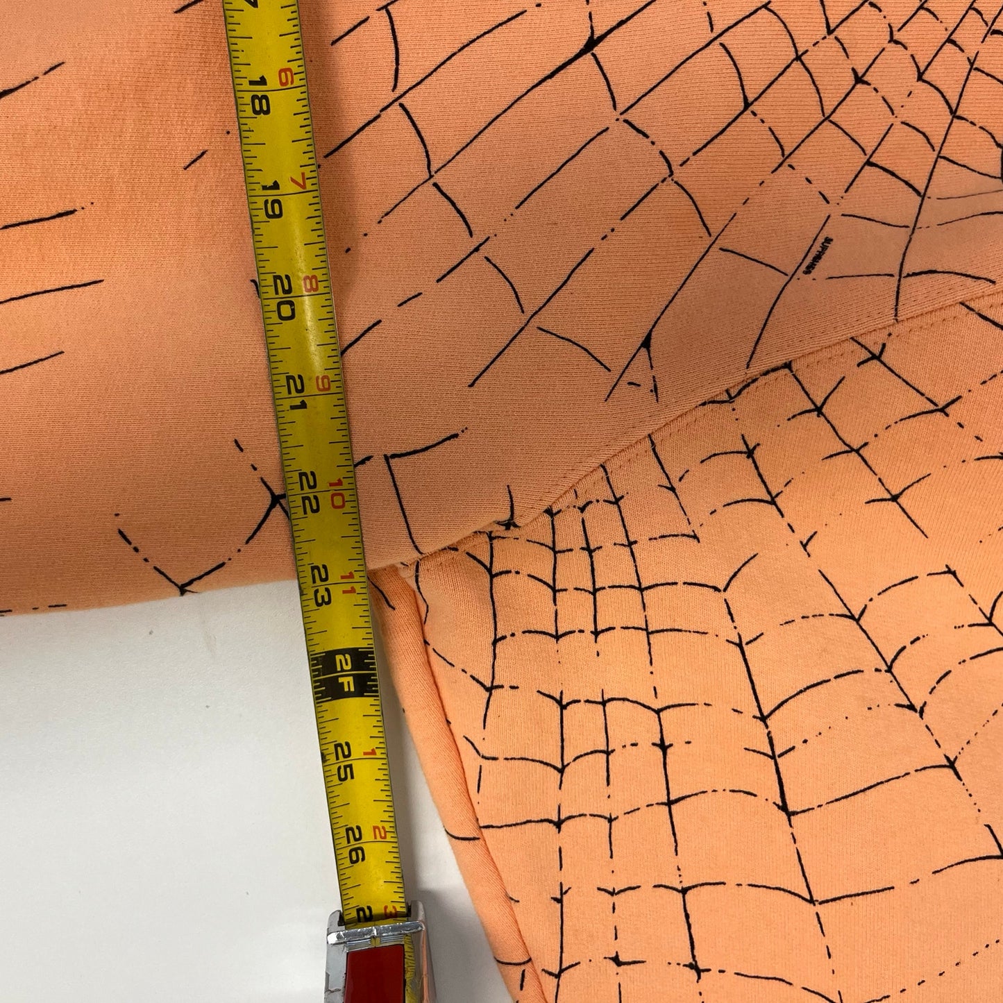 Supreme Spider Web Hoodie peach 2016 XL