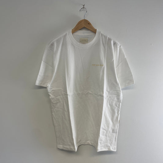 Aime Leon dore spellout logo white t shirt L
