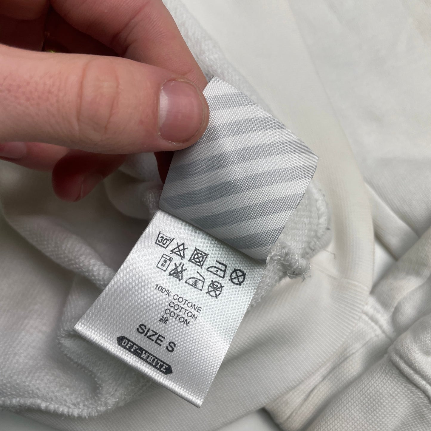 Off White 2015 Caravaggio Diagonal hoodie S/M