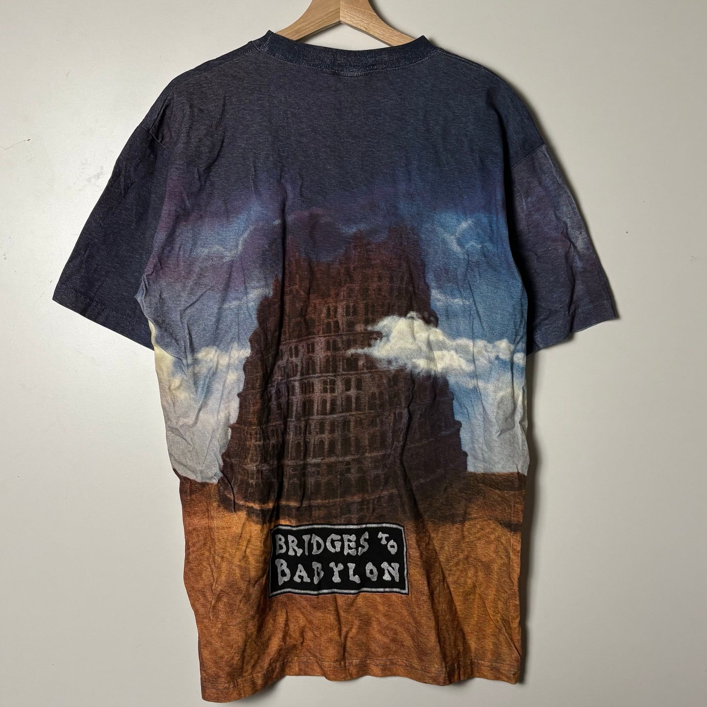 Vintage 1997 The Rolling Stones Bridges to Babylon Tour tee L