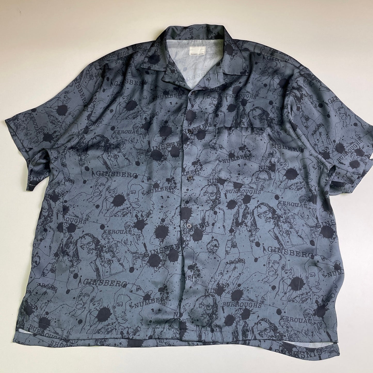 Number (N)ine printed button up shirt L