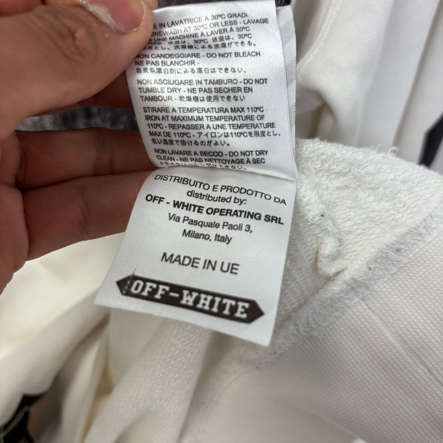 Off-White 2015 Caravaggio Religion Diagonal Hoodie