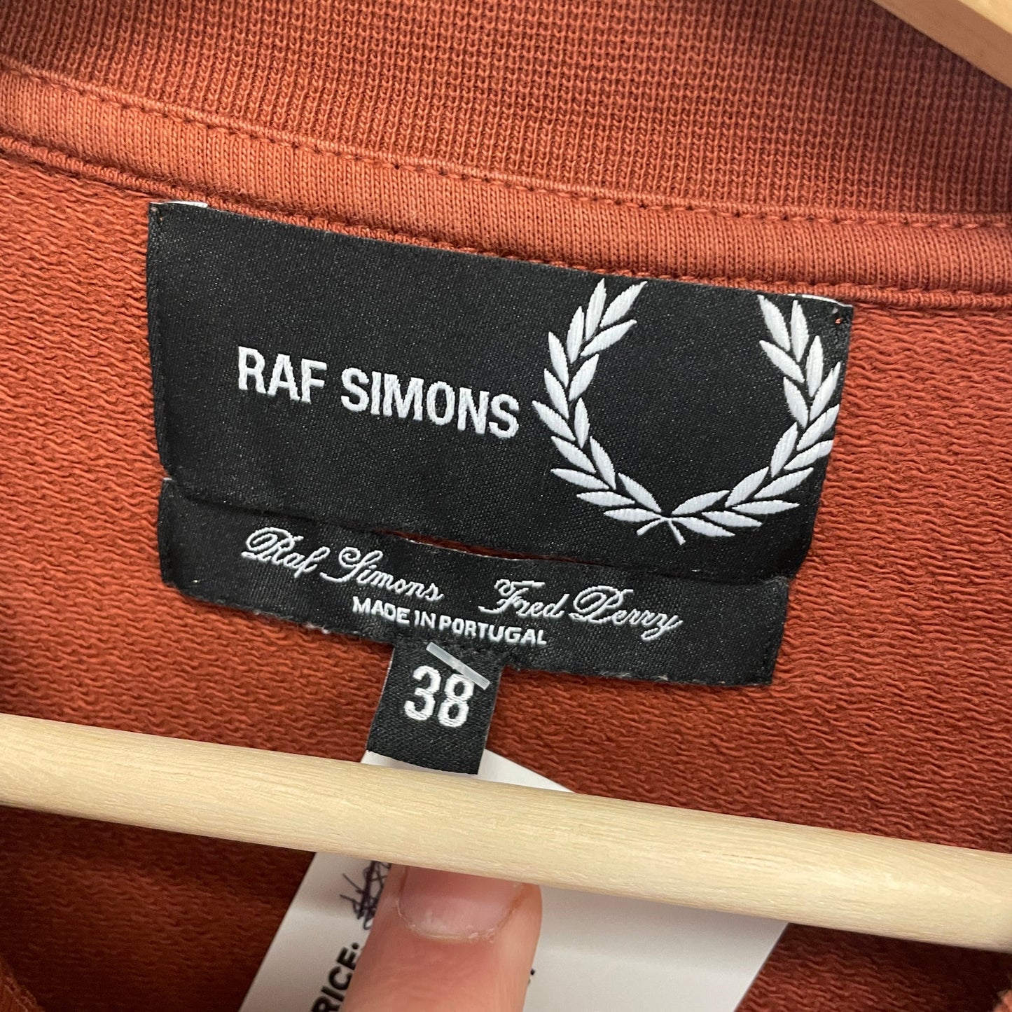 Raf simons fred perry orange crewneck M