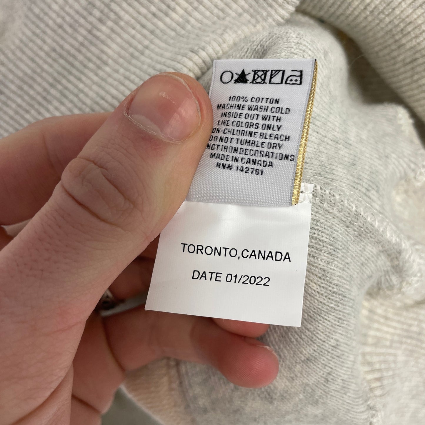 Aime Leon Dore Tonal Logo beige Hoodie L NEW