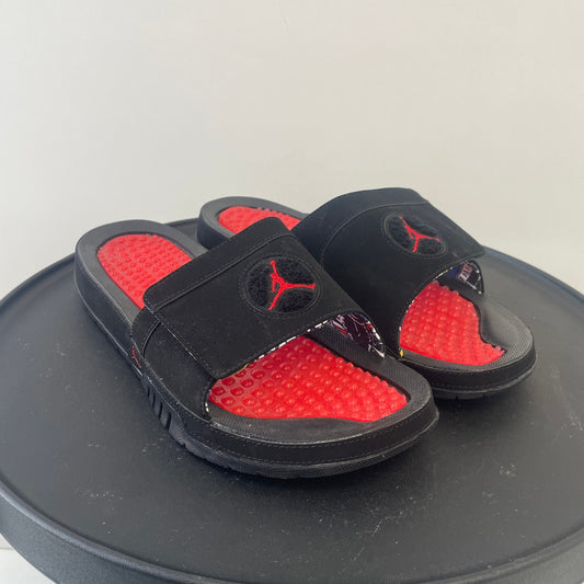 Nike Jordan Hydro 8 Retro Slides Bred Men's Size 13 Black Red