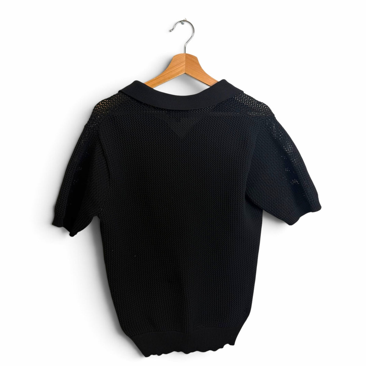 Stussy Open-Knit Polo V-Neck S