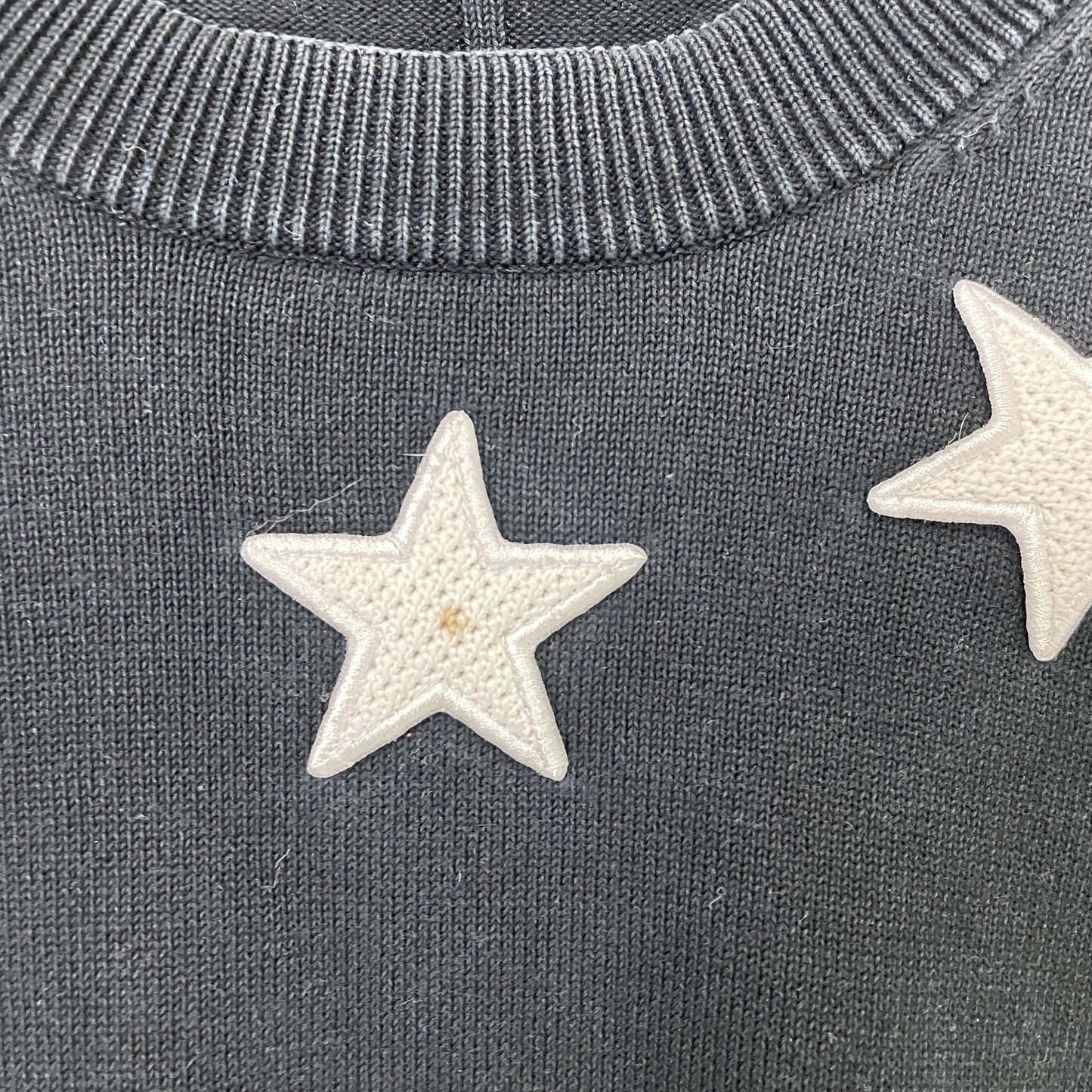 Givenchy star embroidery black crewneck S