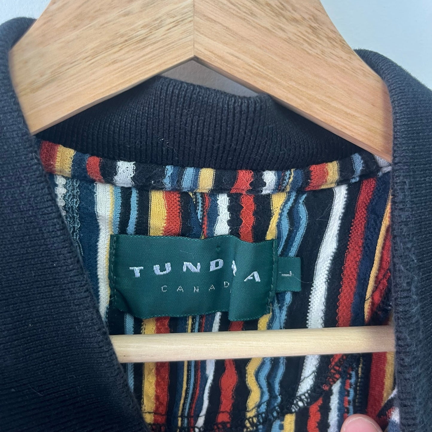 Tundra multi colored button-up short sleeve polo L