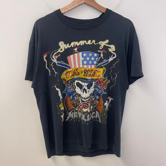 Vintage 90's Guns N' Roses/Metallica Summer Of 92' tee L