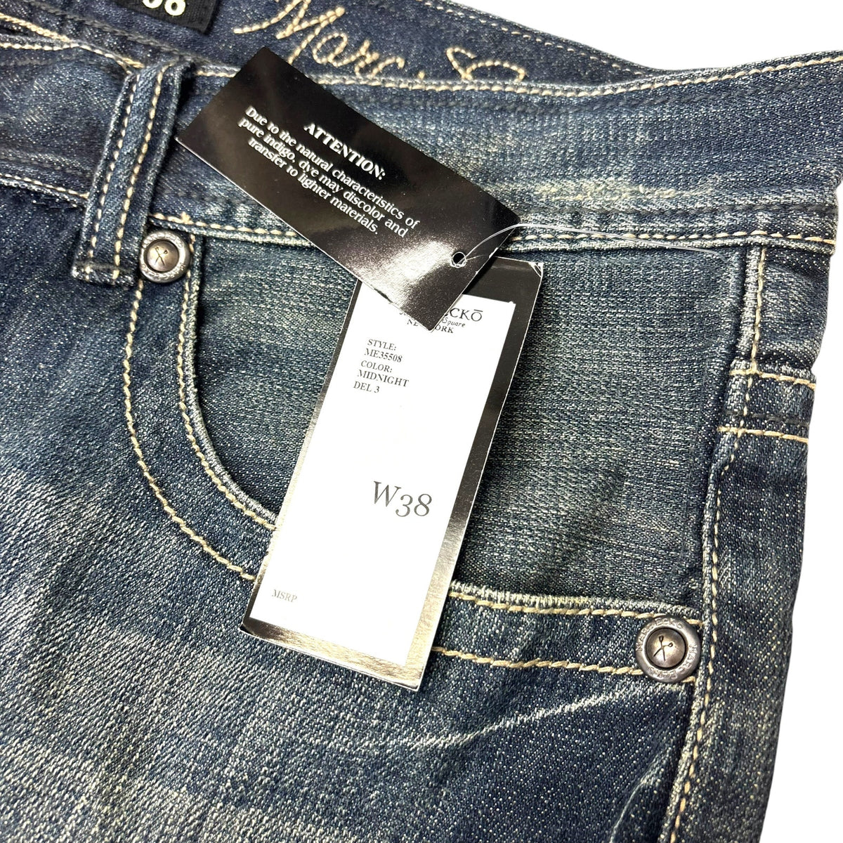 New Y2K Mark Ecko Snake Skin Cross Baggy Jeans 38