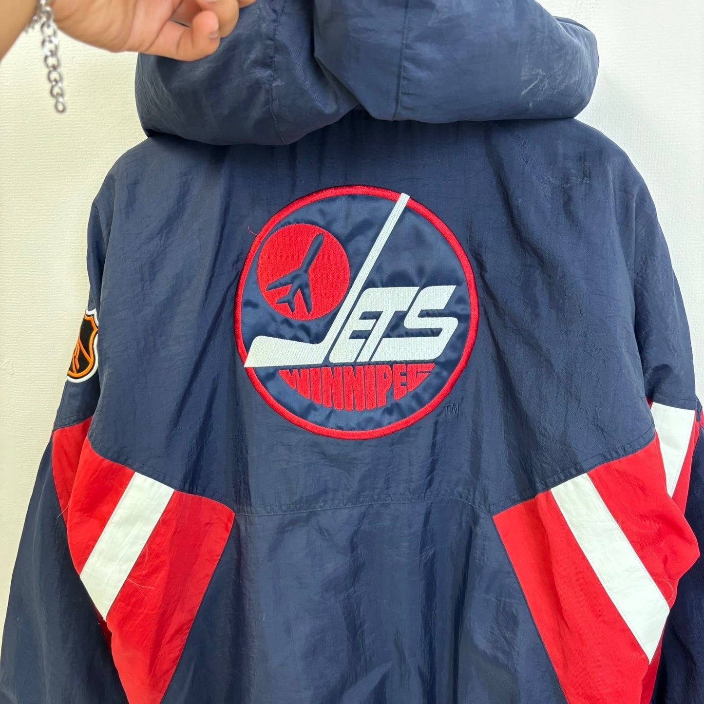 OVO x NHL Winnipeg Jets Starter Half-Zip Hooded Jacket M