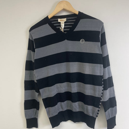 Vintage Y2K Diesel striped sweater NWT L
