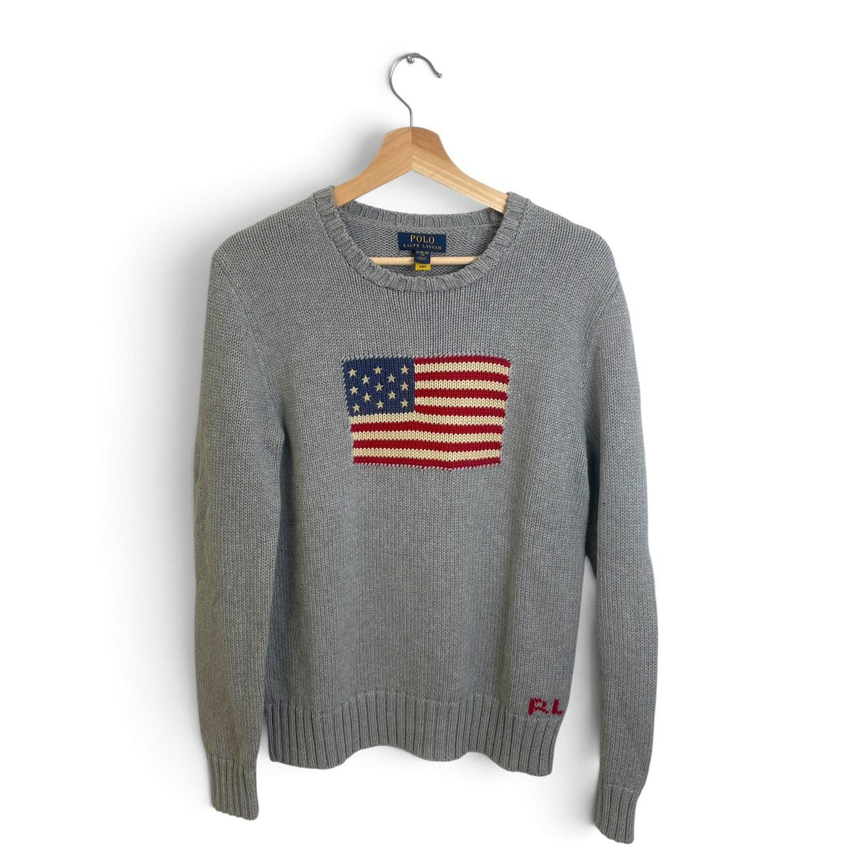 Polo Ralph Lauren USA Flag Knit Sweater S