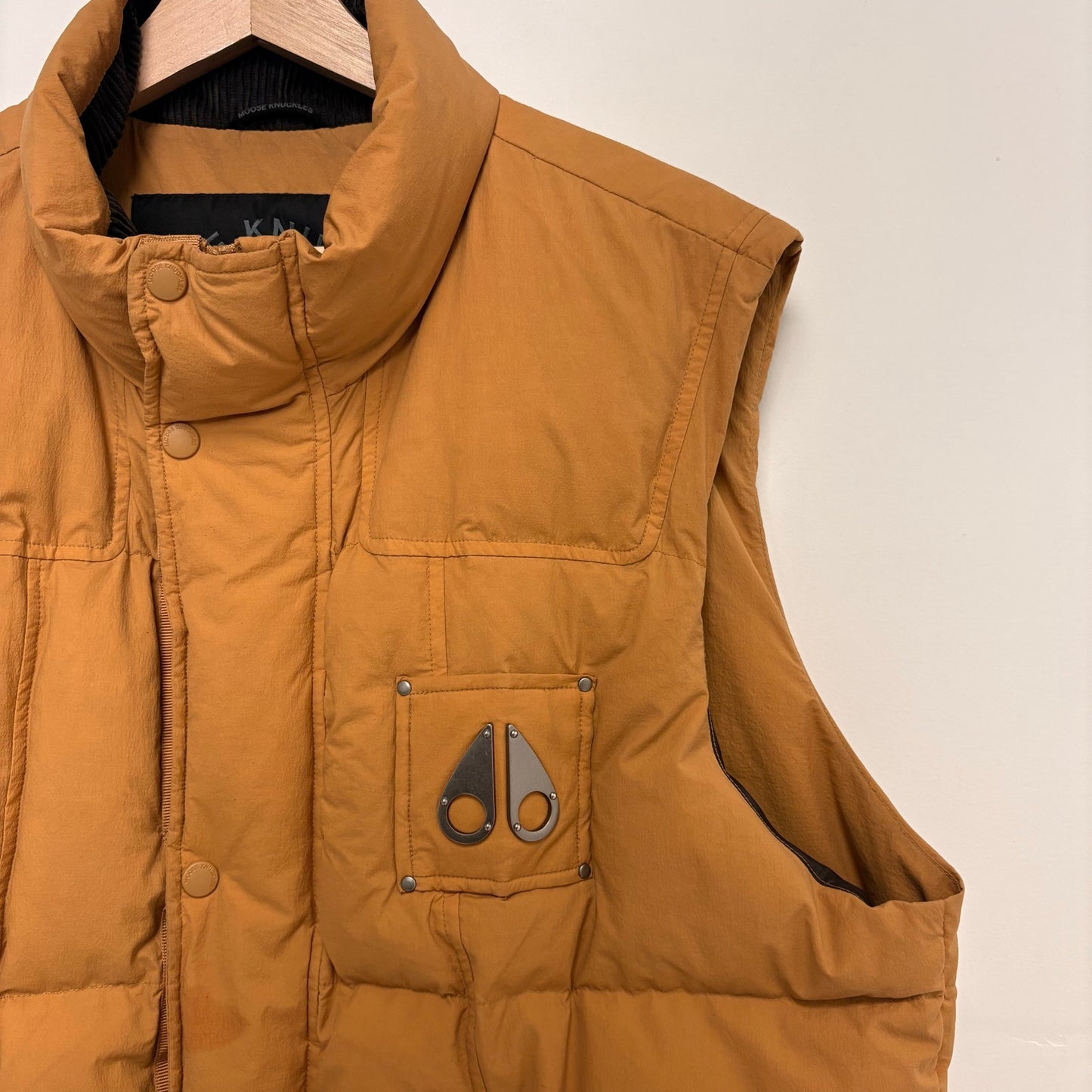 Moose Knuckles Everest Puffer Vest Men's Yellow