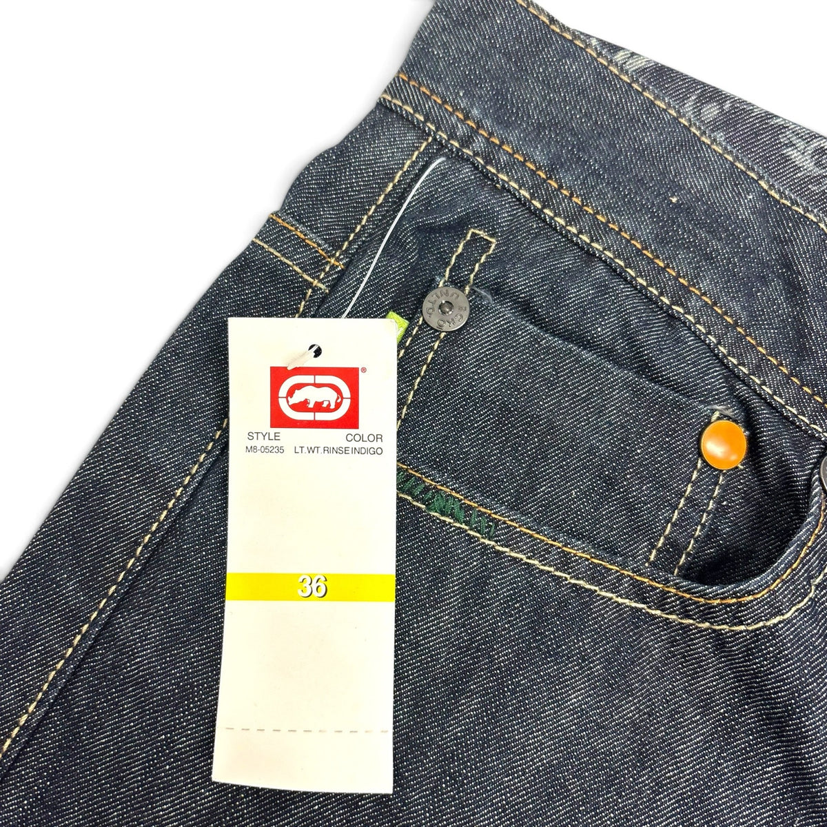 New Vintage Ecko Unltd Embroidered Denim Shorts 36
