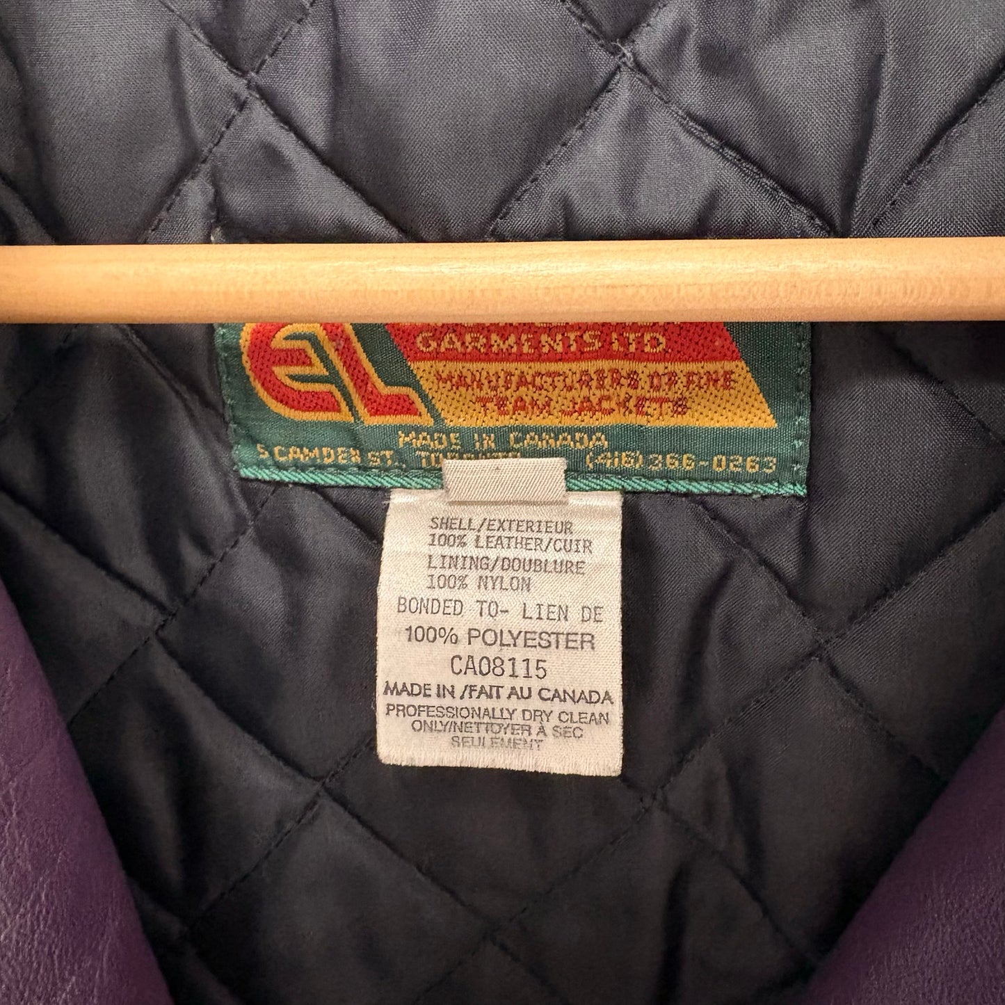 Vintage Western Uni Varsity Purple Jacket M