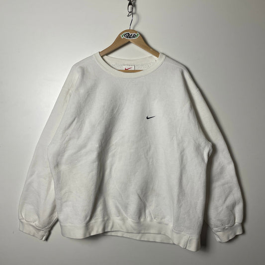 Nike vintage red tag swoosh white crewneck size XL
