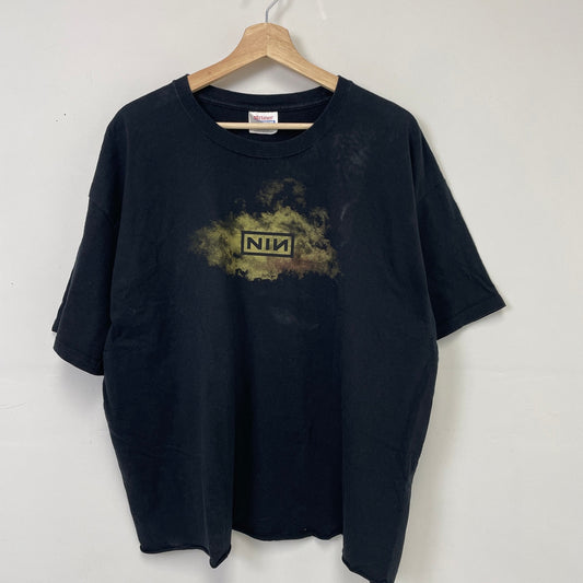 Vintage Nine inch nails 2000s logo shirt cropped XXL