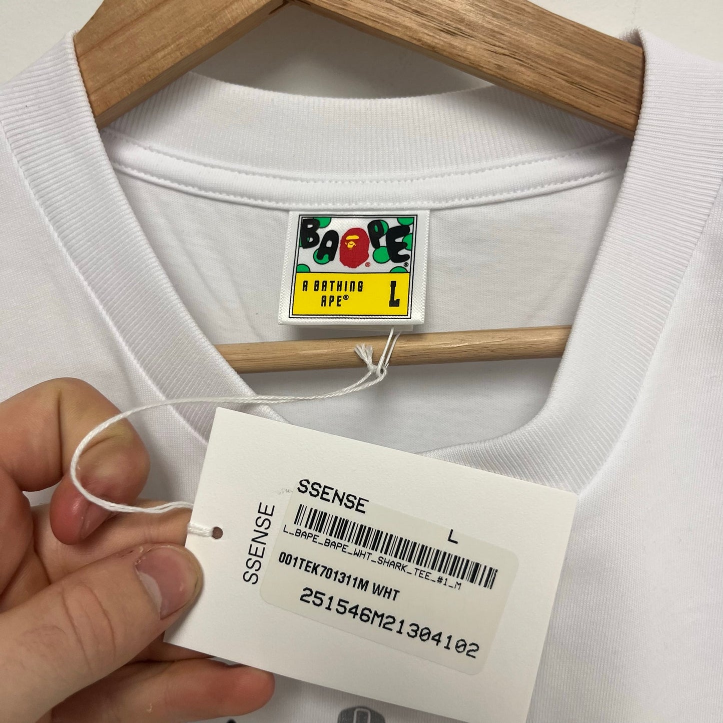 A Bathing Ape Shark Tee  L DS