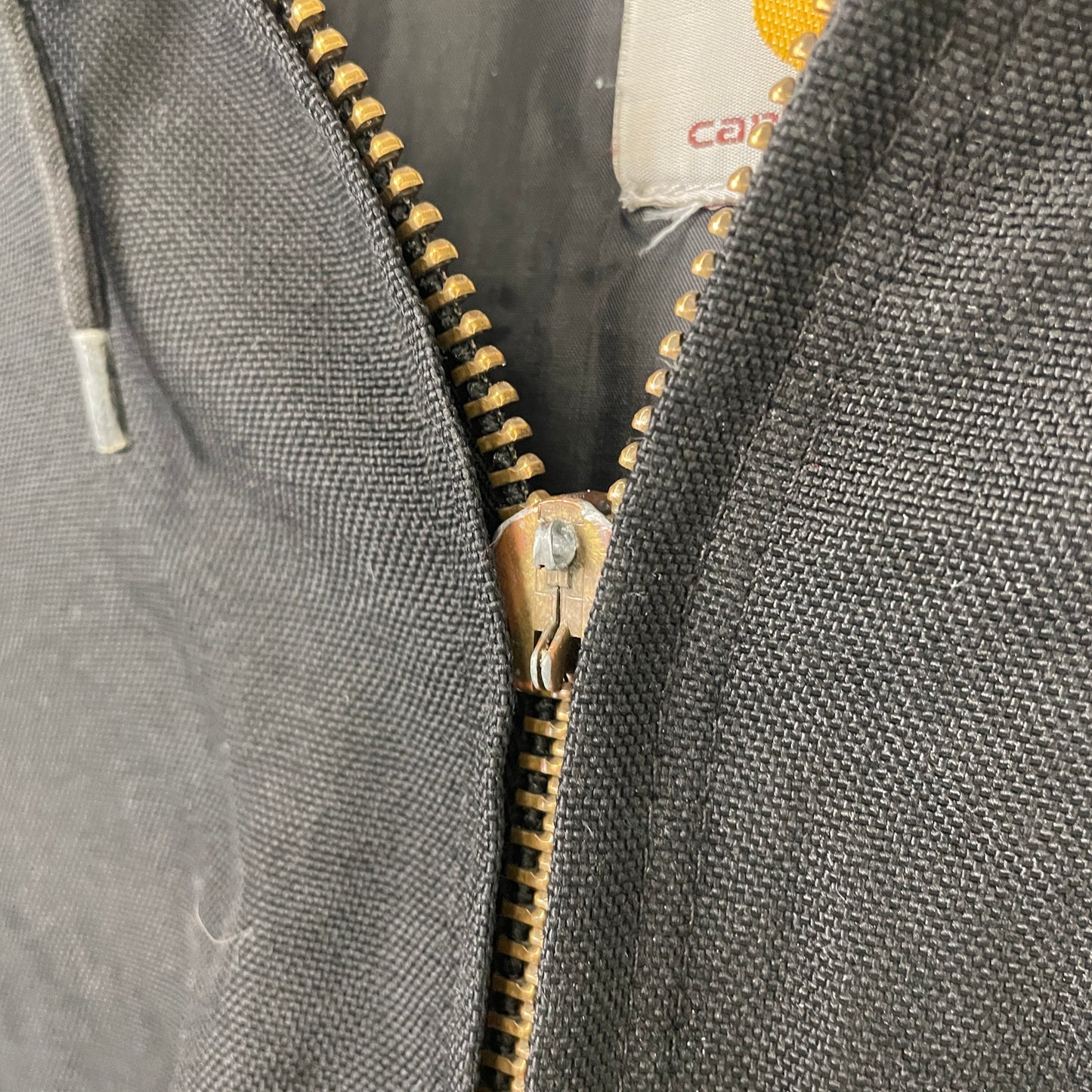 Vintage Carhartt hooded black jacket XXL