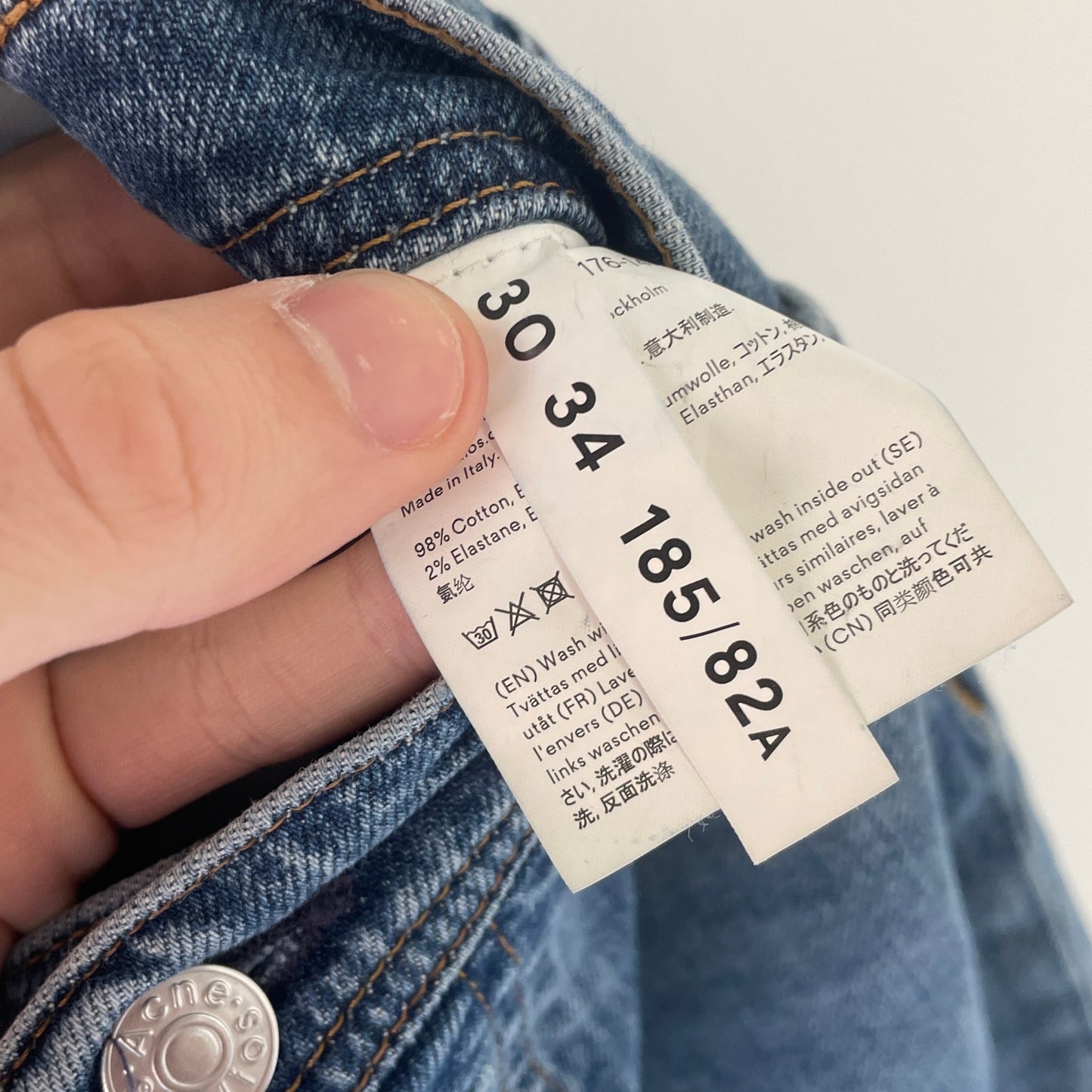 Acne Studios Bla Konst North Mid Blue Jeans 30x34