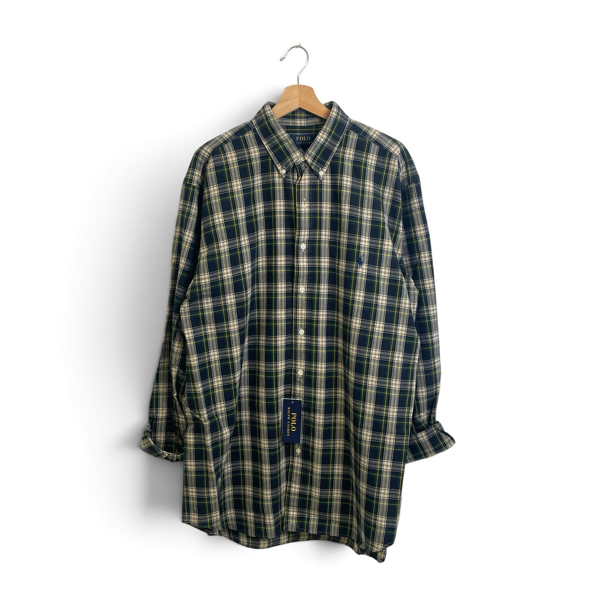 New Polo Ralph Lauren Plaid Button Up Shirt XLT