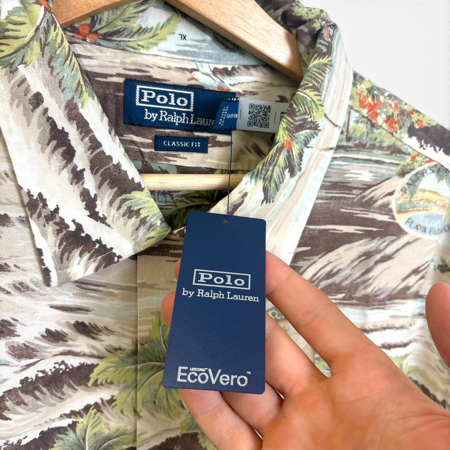 New Polo Ralph Lauren Beach Scenes Button Up XL