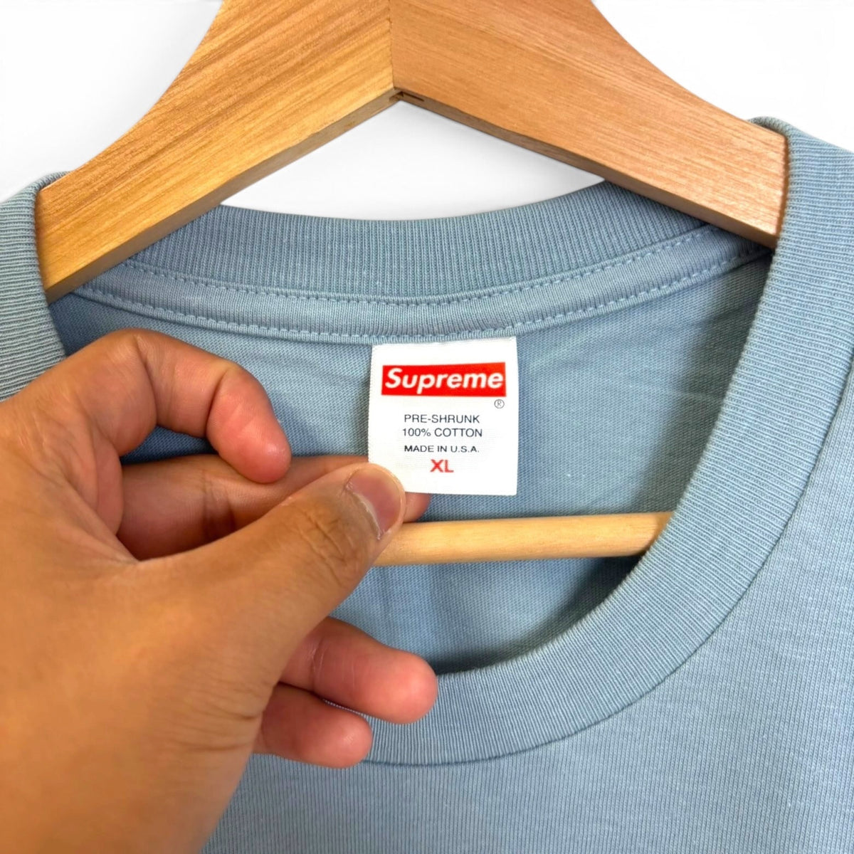 Supreme Warning Dusty Blue FW22 XL
