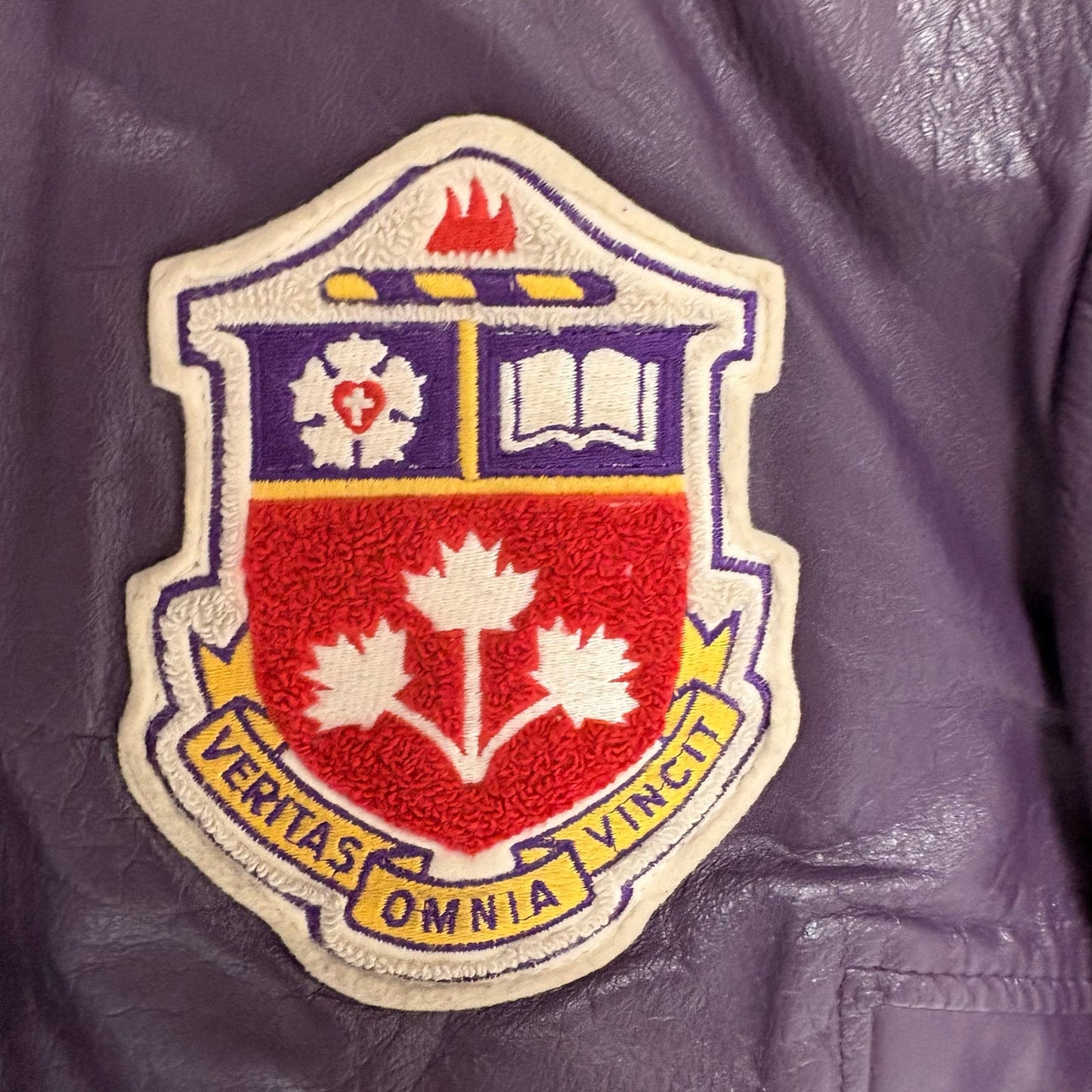 Vintage Western Uni Varsity Purple Jacket M