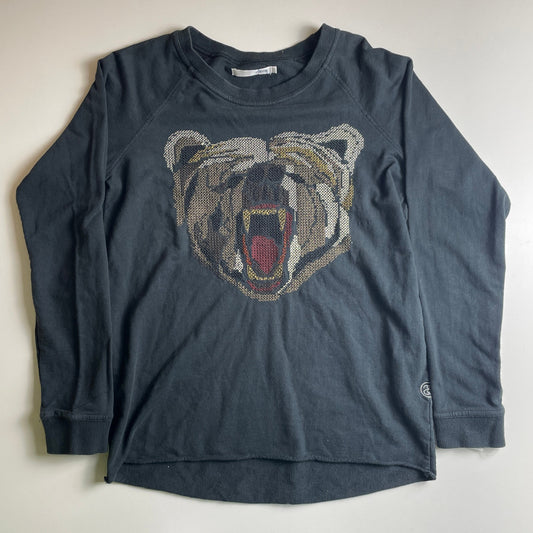 Stussy vintage bear embroidery cropped crewneck S