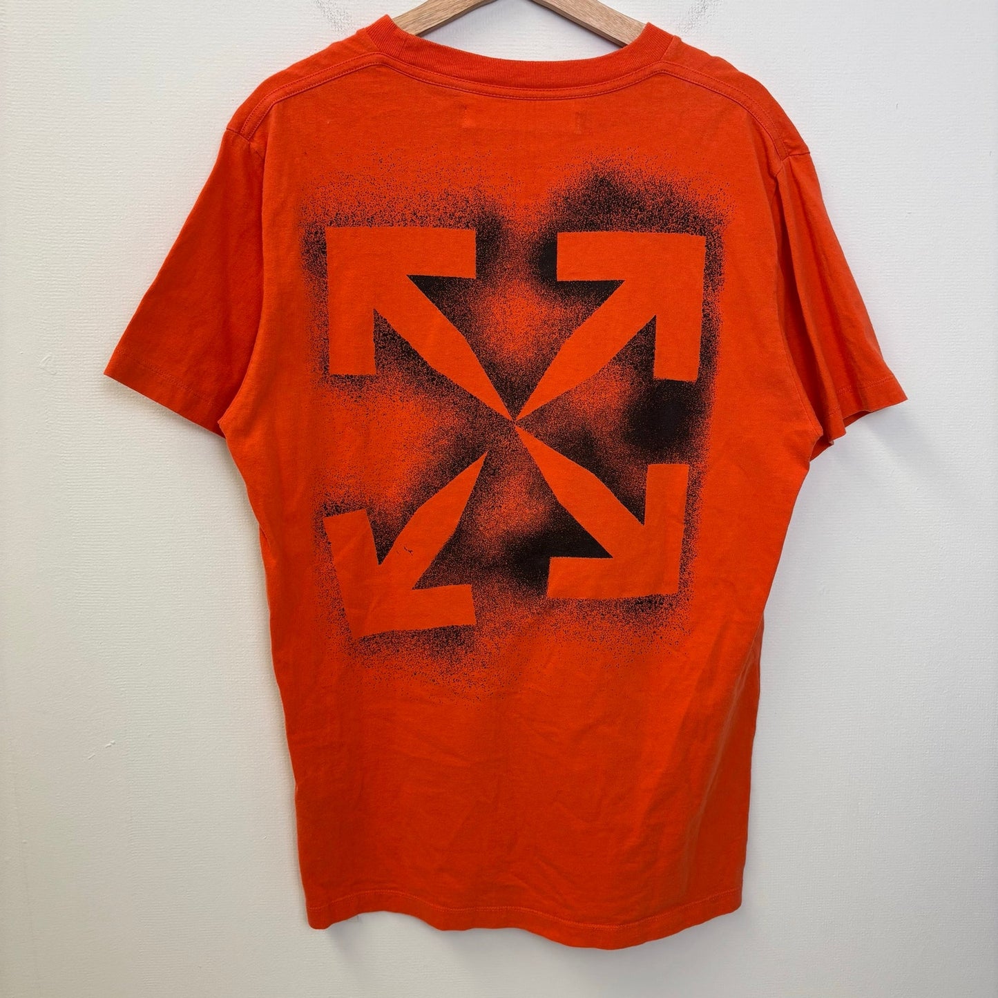 Off-White Stencil Slim Tee Orange/Black M