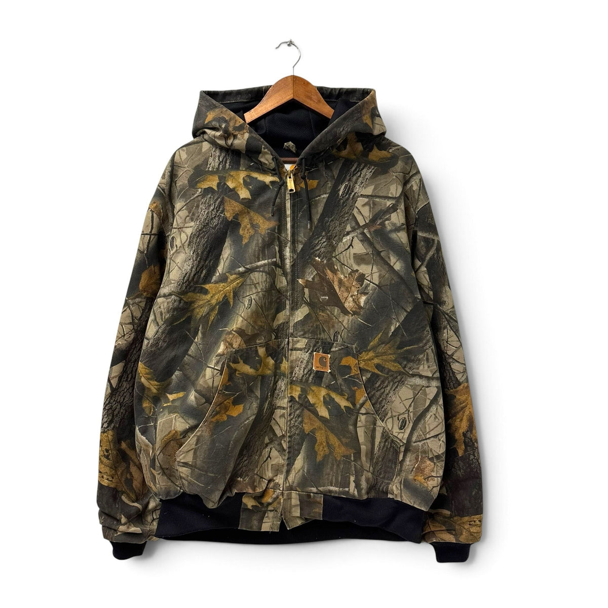 Vintage Carhartt Real Tree Hooded Work Jacket M
