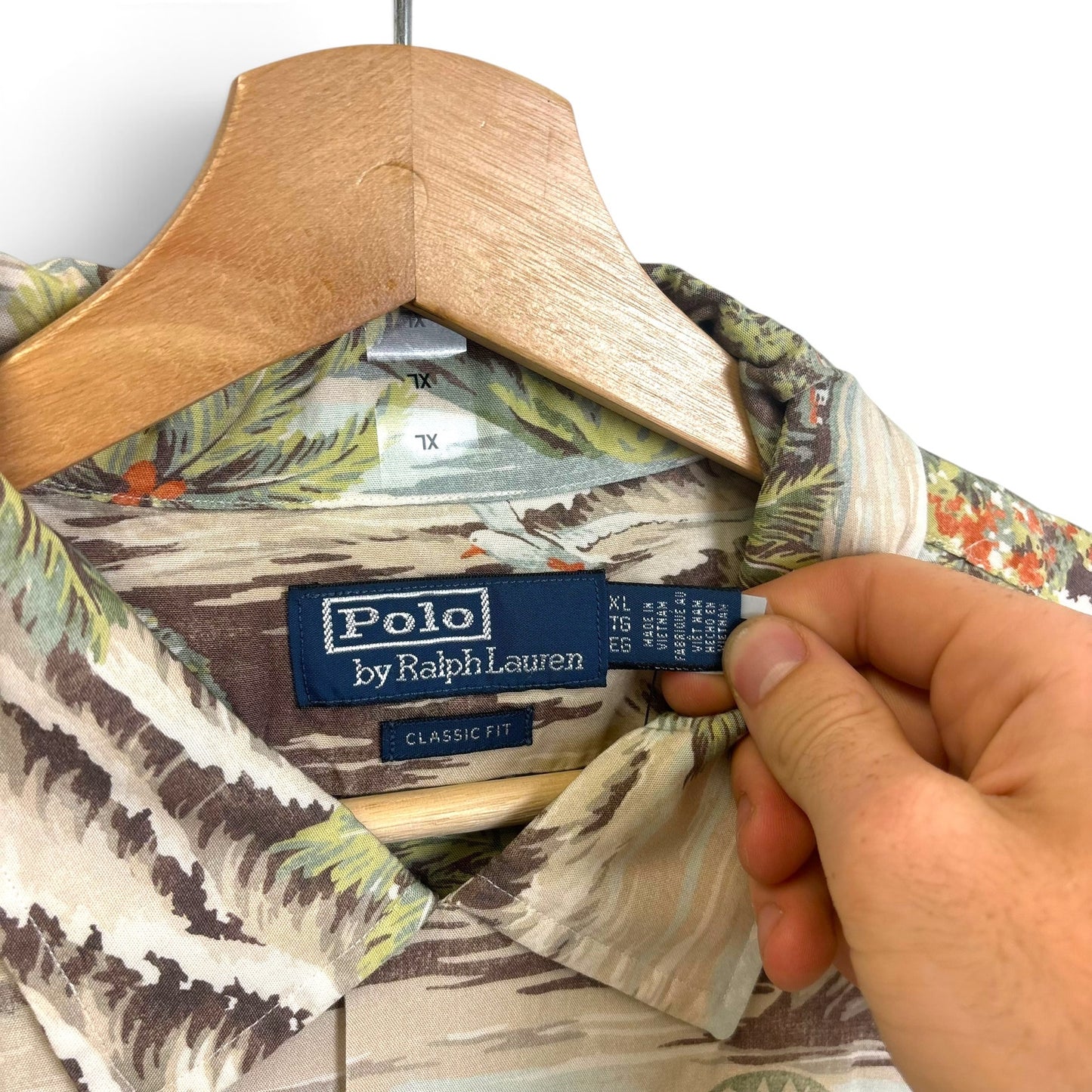 New Polo Ralph Lauren Beach Scenes Button Up XL