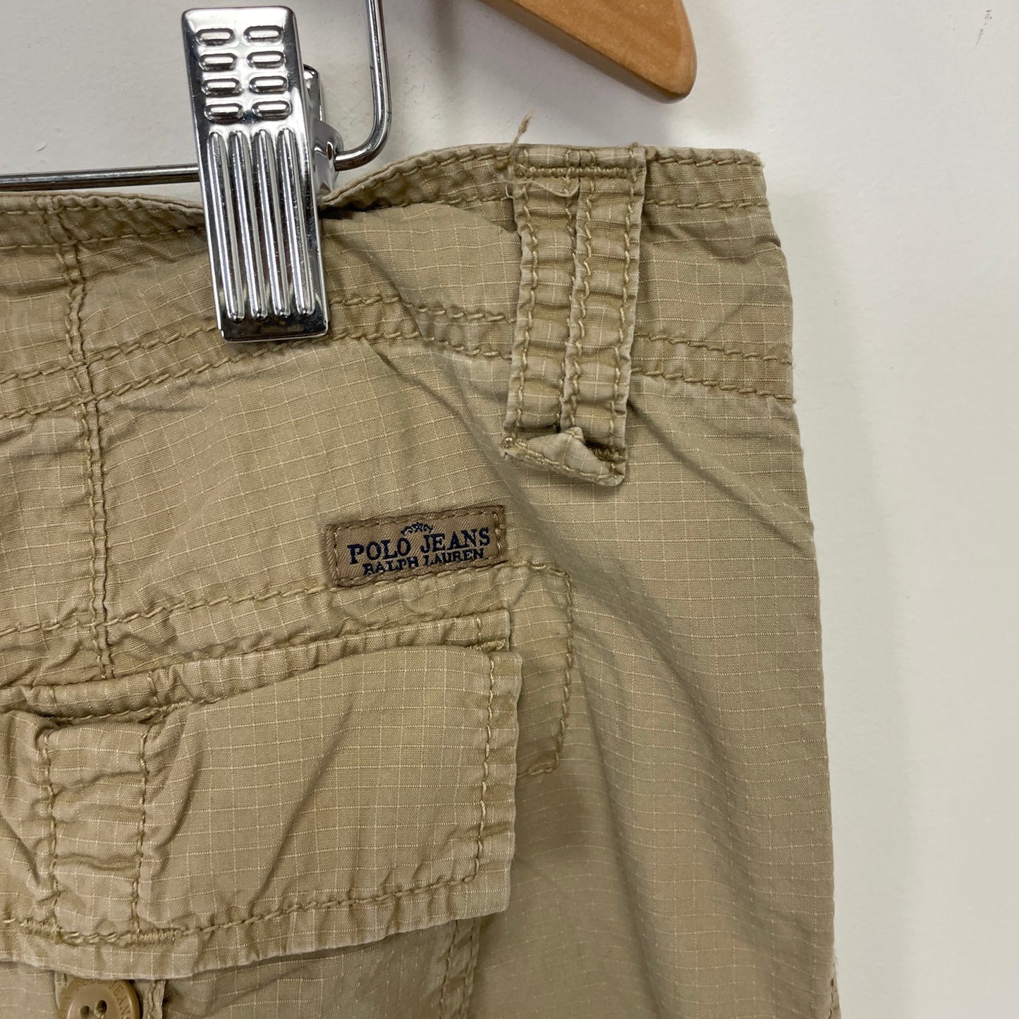 Vintage polo jeans khaki cargo pants M