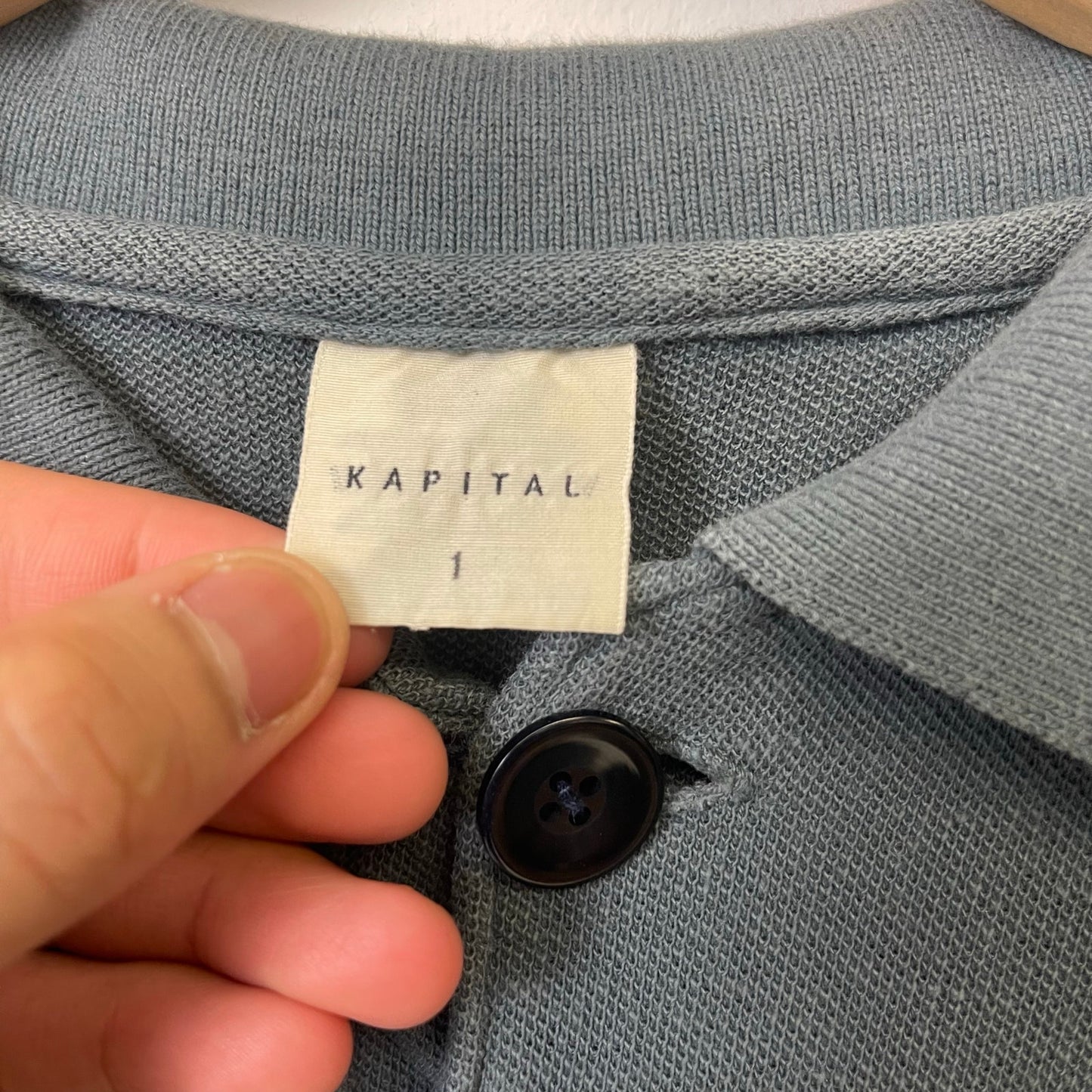 Kapital diver embroidery logo polo shirt XS