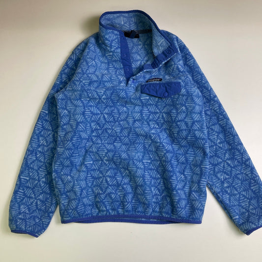 Patagonia synchilla patterned fleece 1/4 snap S