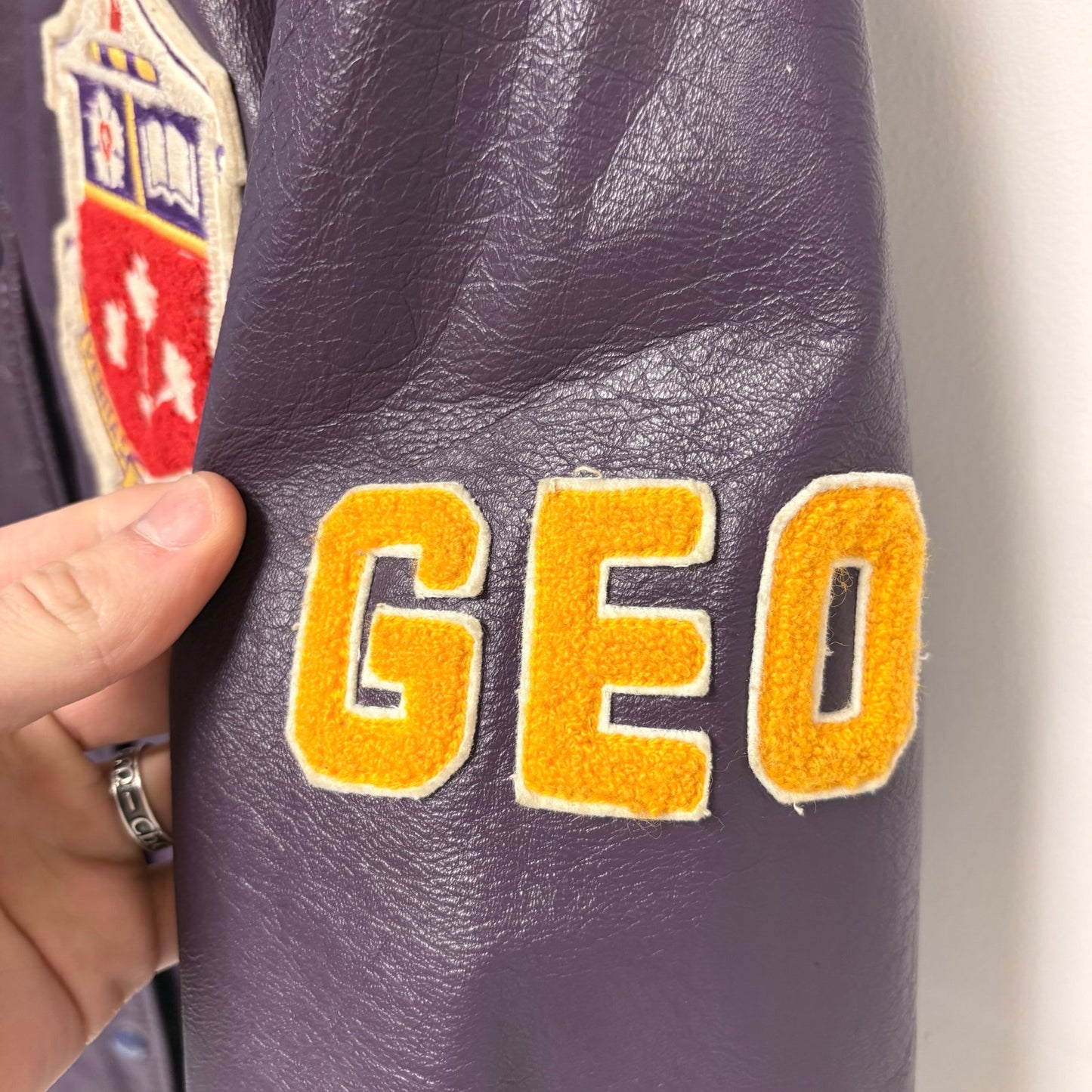 Vintage Western Uni Varsity Purple Jacket M