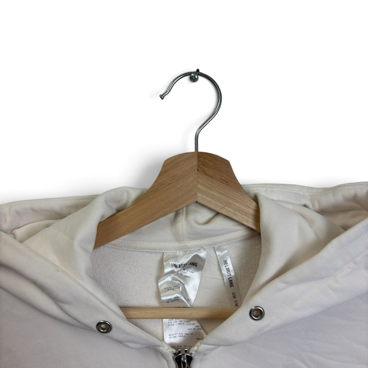 Helmut Lang x Shayne Oliver Campaign PR Panel Zip Hoodie SS18 S