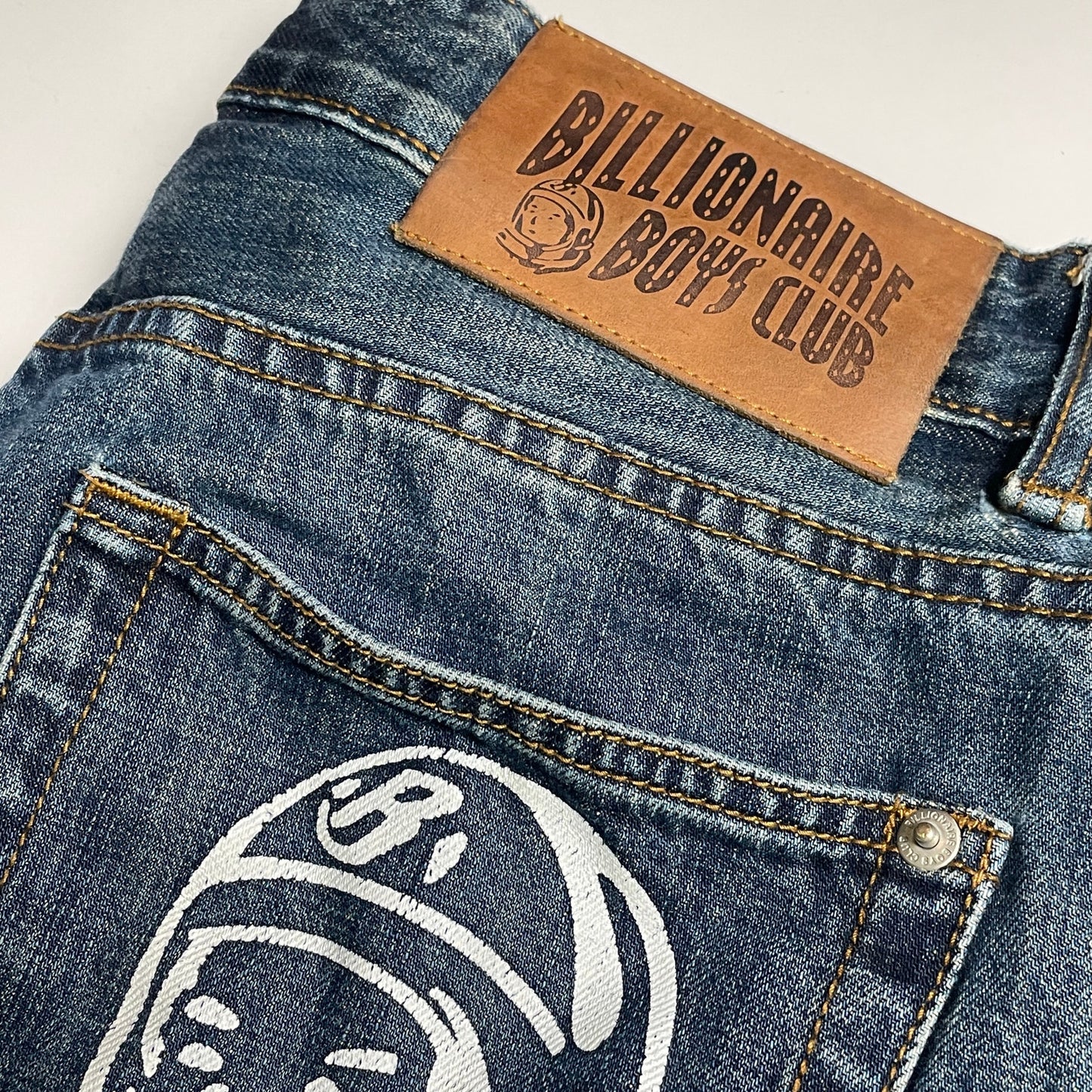 BBC astronaut denim shorts 36