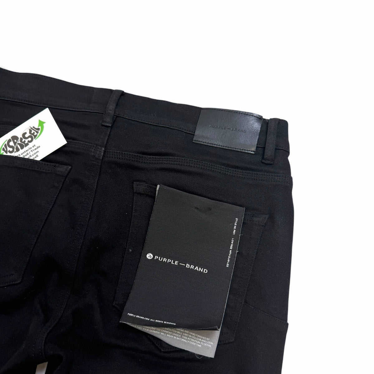 Purple Brand Black Skinny Jeans 32x30
