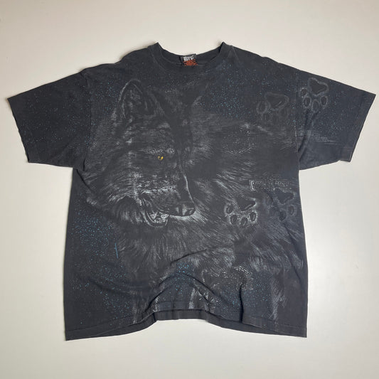 Harley Davidson vintage wolf AOP T shirt XL