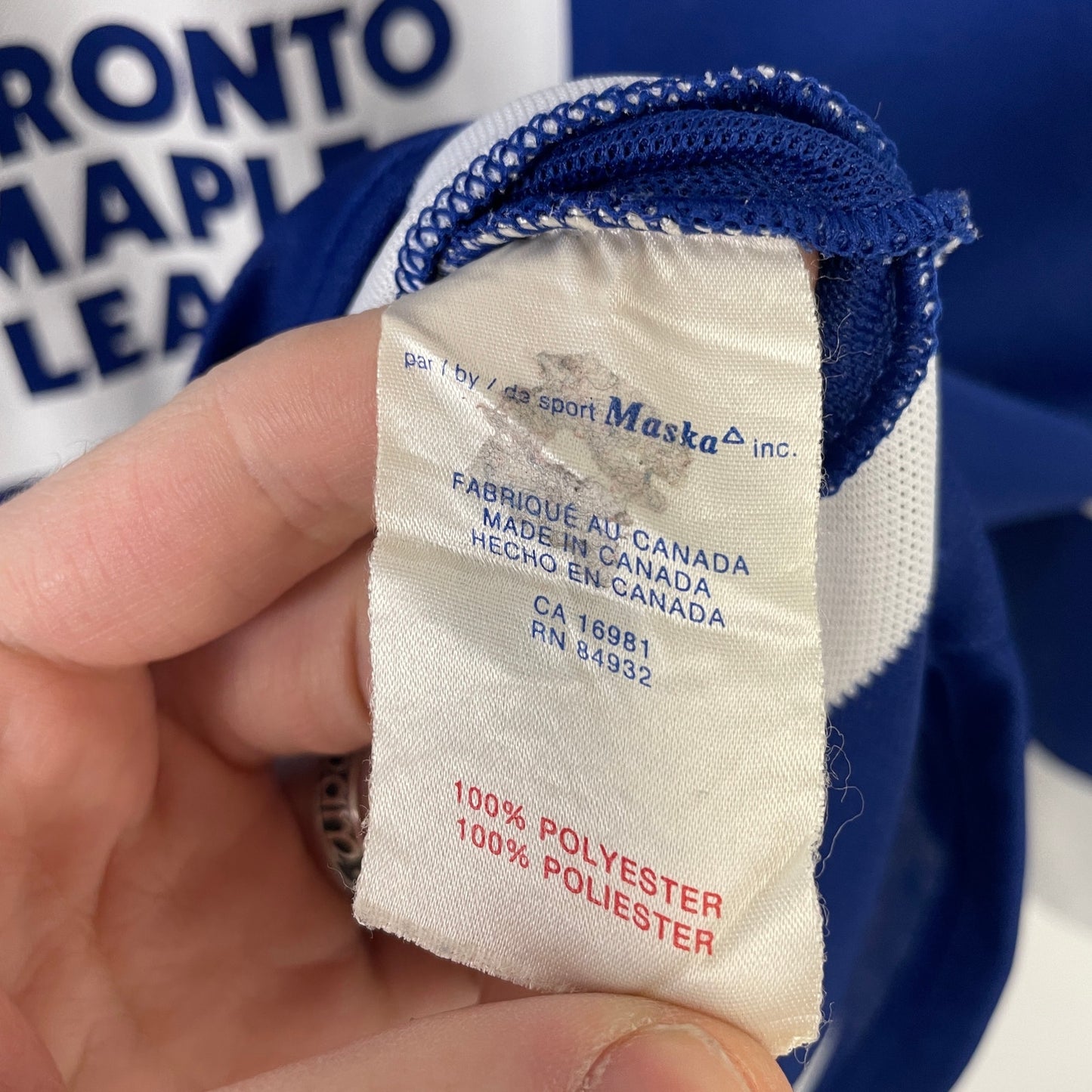 Vintage CCM toronto maple leafs hockey jersey XL
