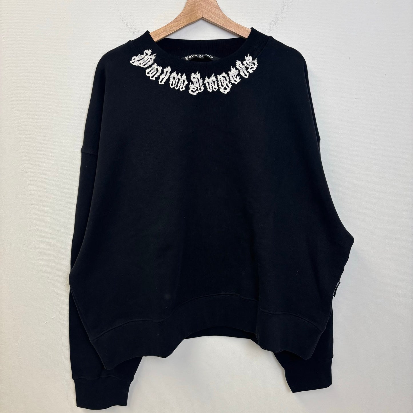 Palm Angels Neck Logo Sweatshirt black L